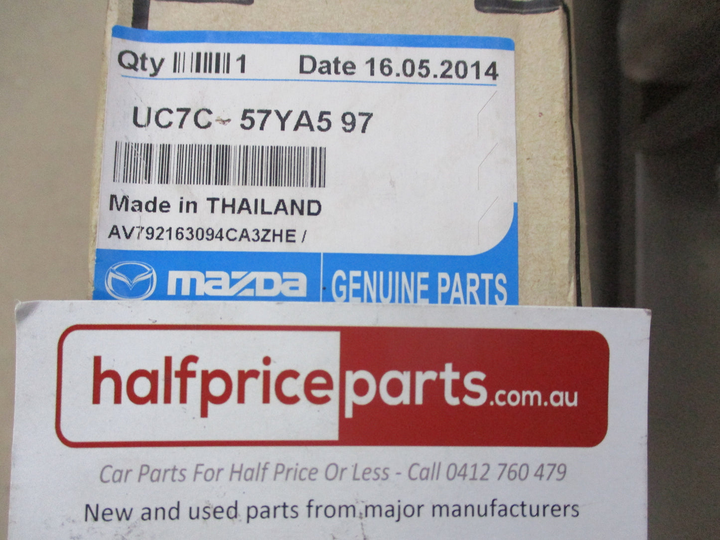 Mazda BT-50 UP Genuine Drivers Front Seat Back Trim New Part