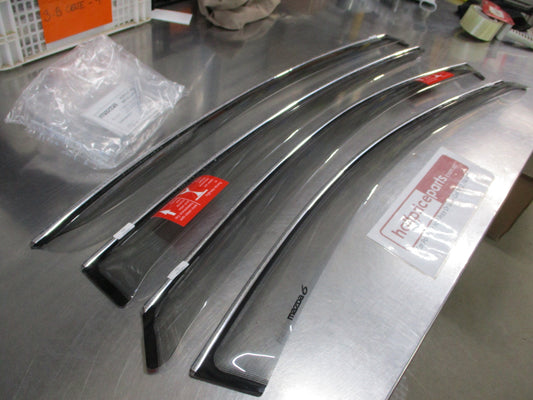 Mazda 6 GJ Genuine Slim Line Tinted Weather Shield Set 4 Kit New Part