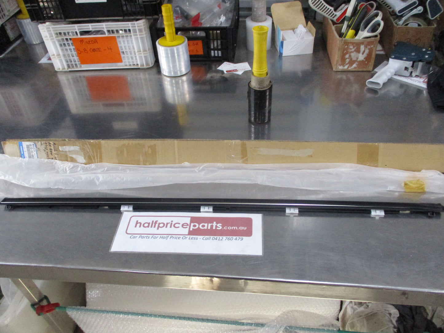 Mazda 6 Genuine Right Hand Rear Window Glass Moulding Chrome New Part