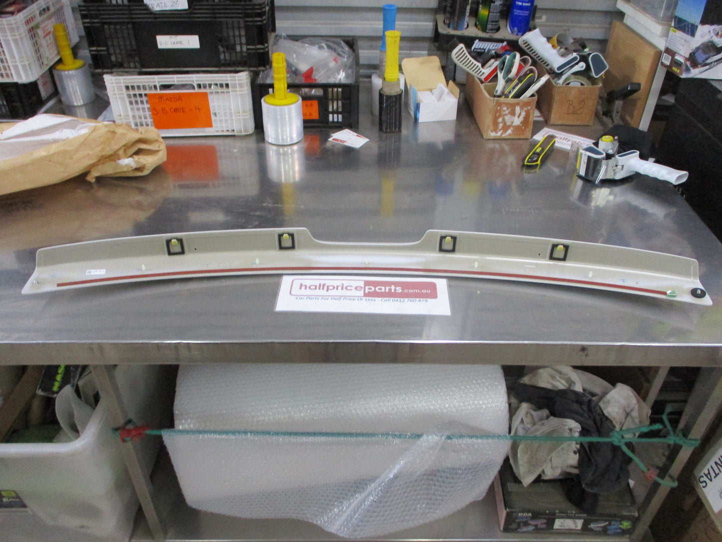 Mazda 3 BK Sedan Genuine Rear Boot Spoiler (Factory White) New Part