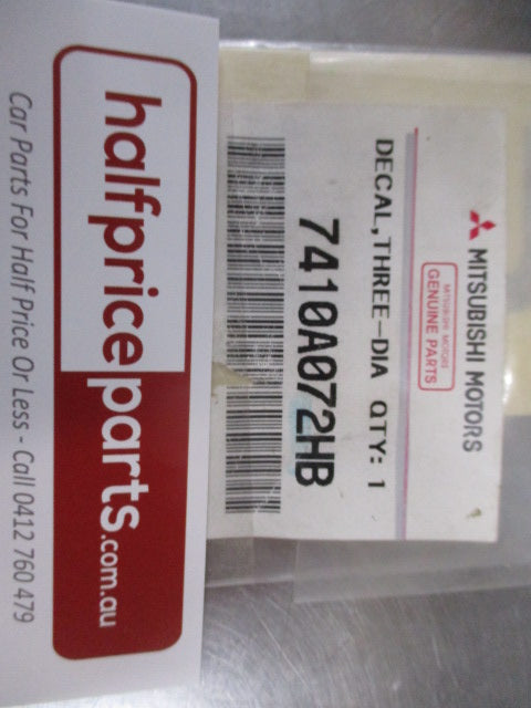 Mitsubishi Triton Genuine Rear Tail Gate Emblem (Mitsubishi) New Part