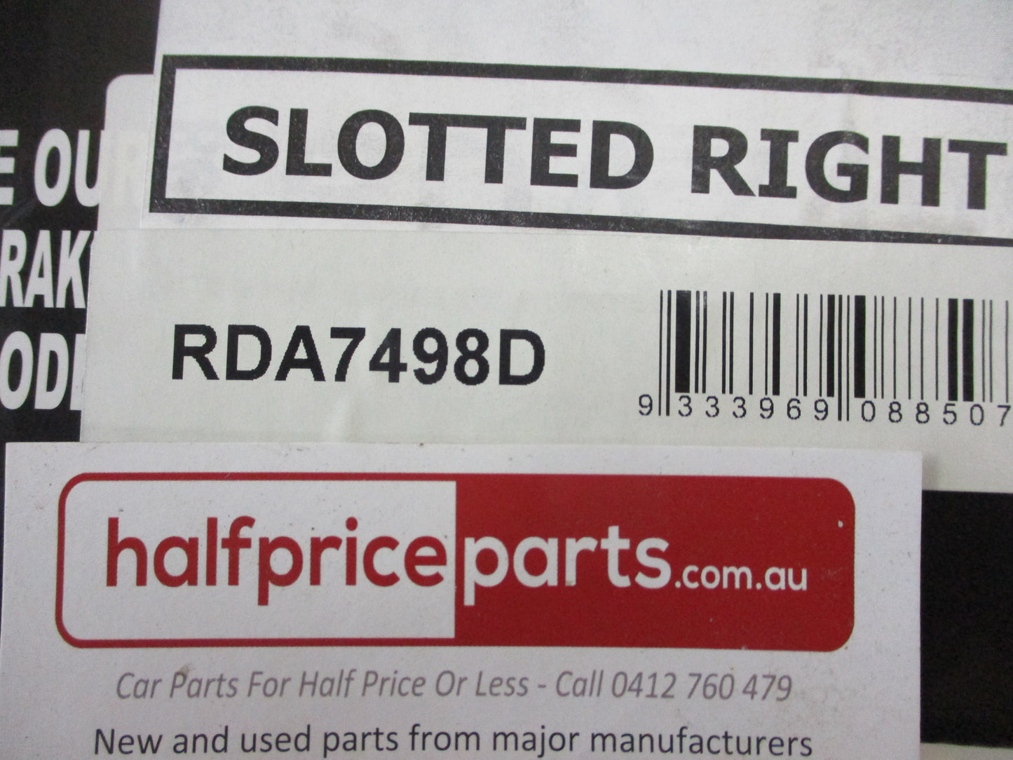 RDA Rear Disc Rotors (Pair) Slotted-Dimpled Suits Holden Captiva New Part