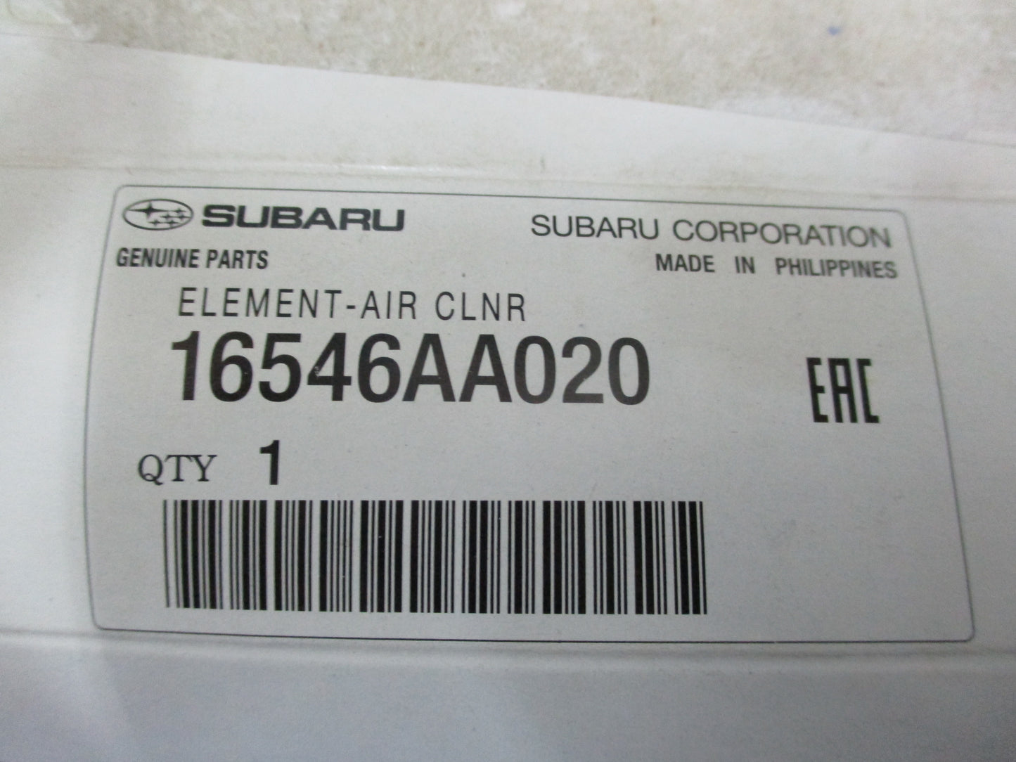 Subaru Impreza/Forester Genuine Panel Air Filter New Part