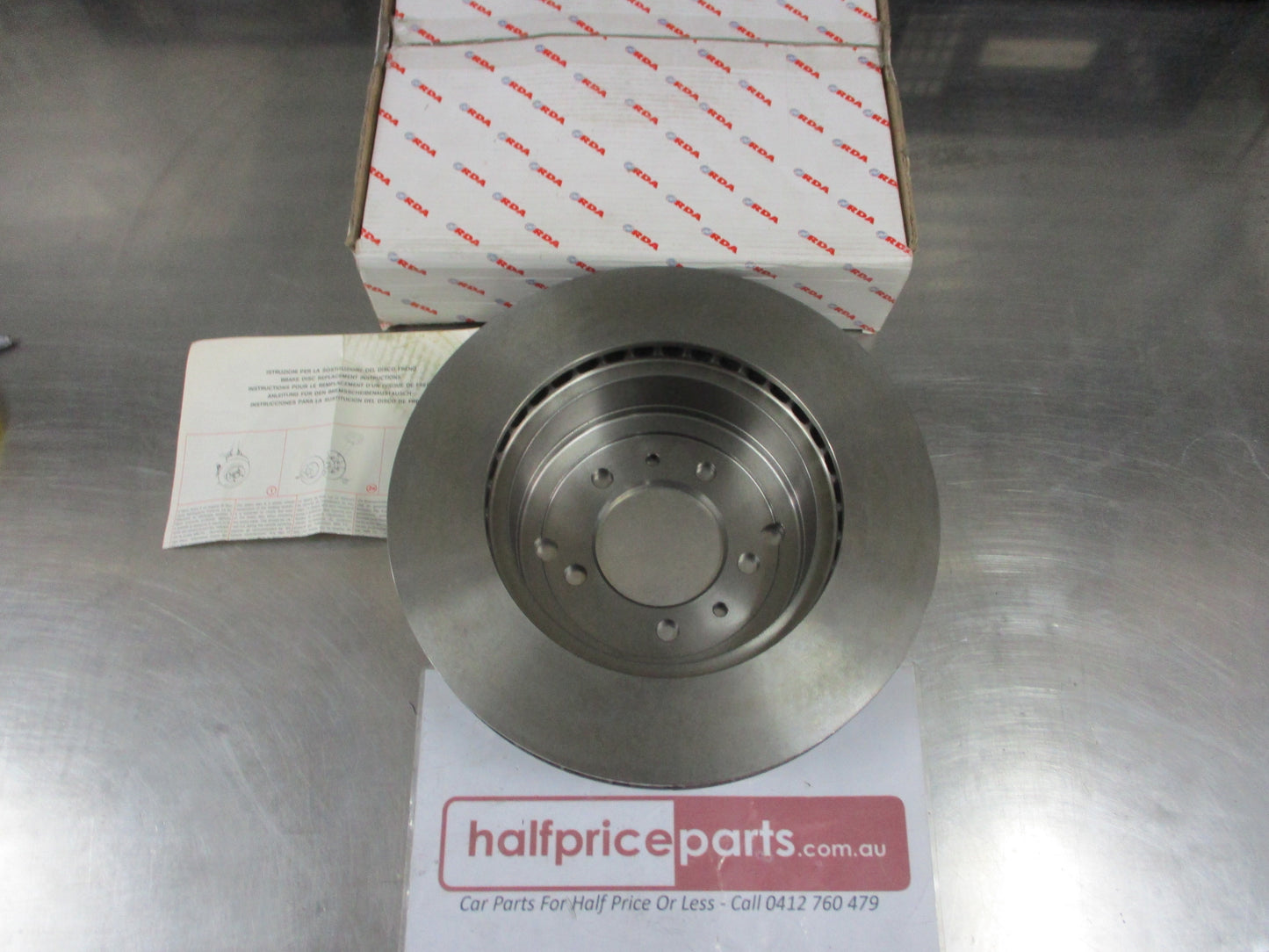RDA Rear Disc Rotors (Single) Standard Vented Suits De Tomaso Pantera New Part