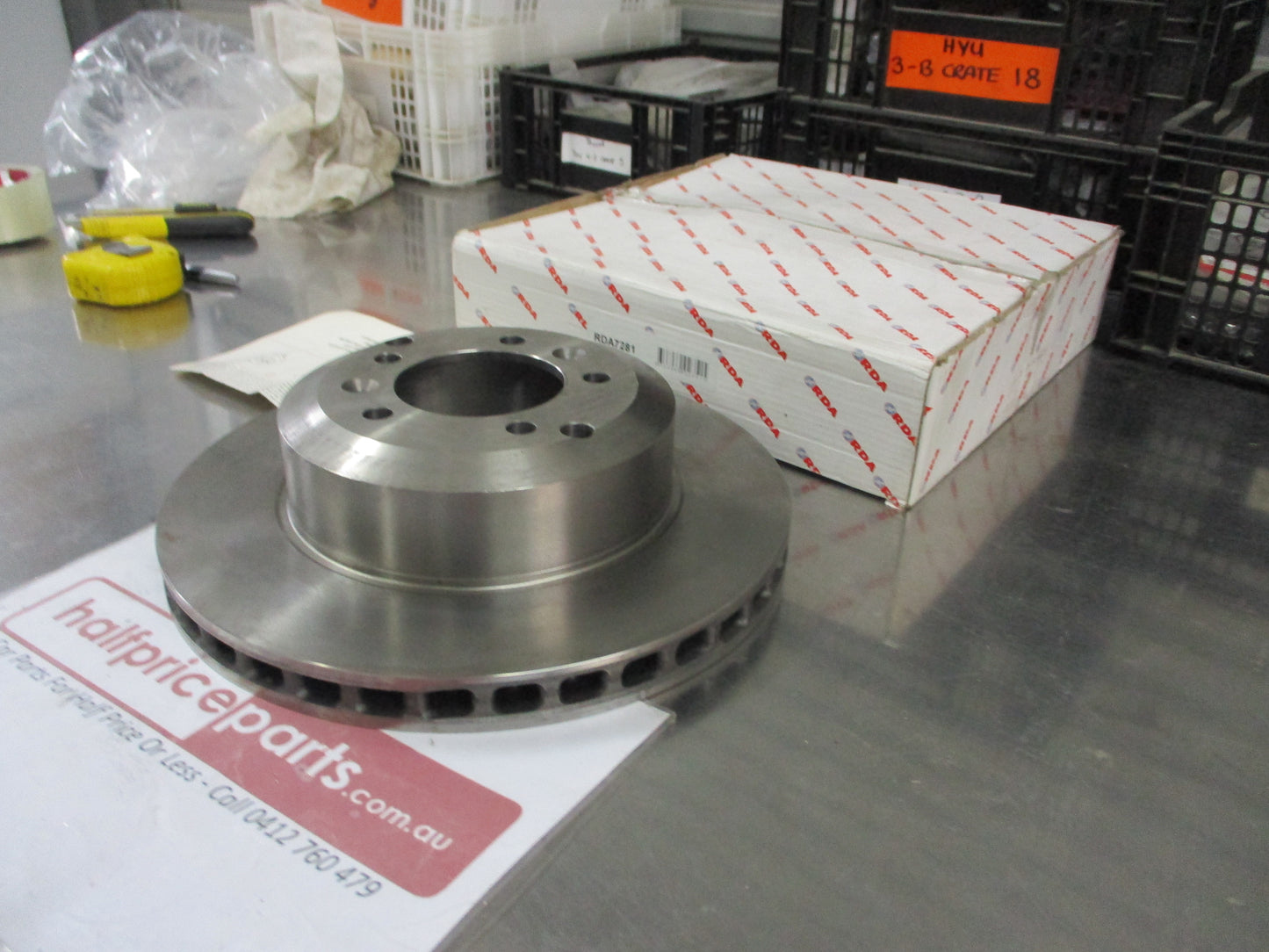 RDA Rear Disc Rotors (Single) Standard Vented Suits De Tomaso Pantera New Part