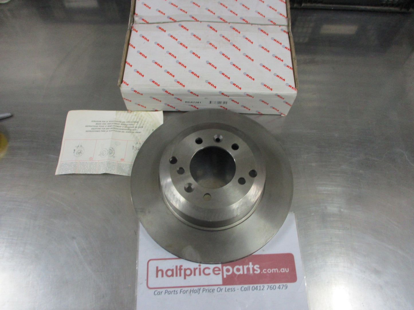 RDA Rear Disc Rotors (Single) Standard Vented Suits De Tomaso Pantera New Part