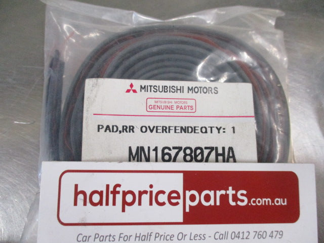 Mitsubishi Triton Genuine Rear Left Hand Rubber Flare Seal (Gray) New Part
