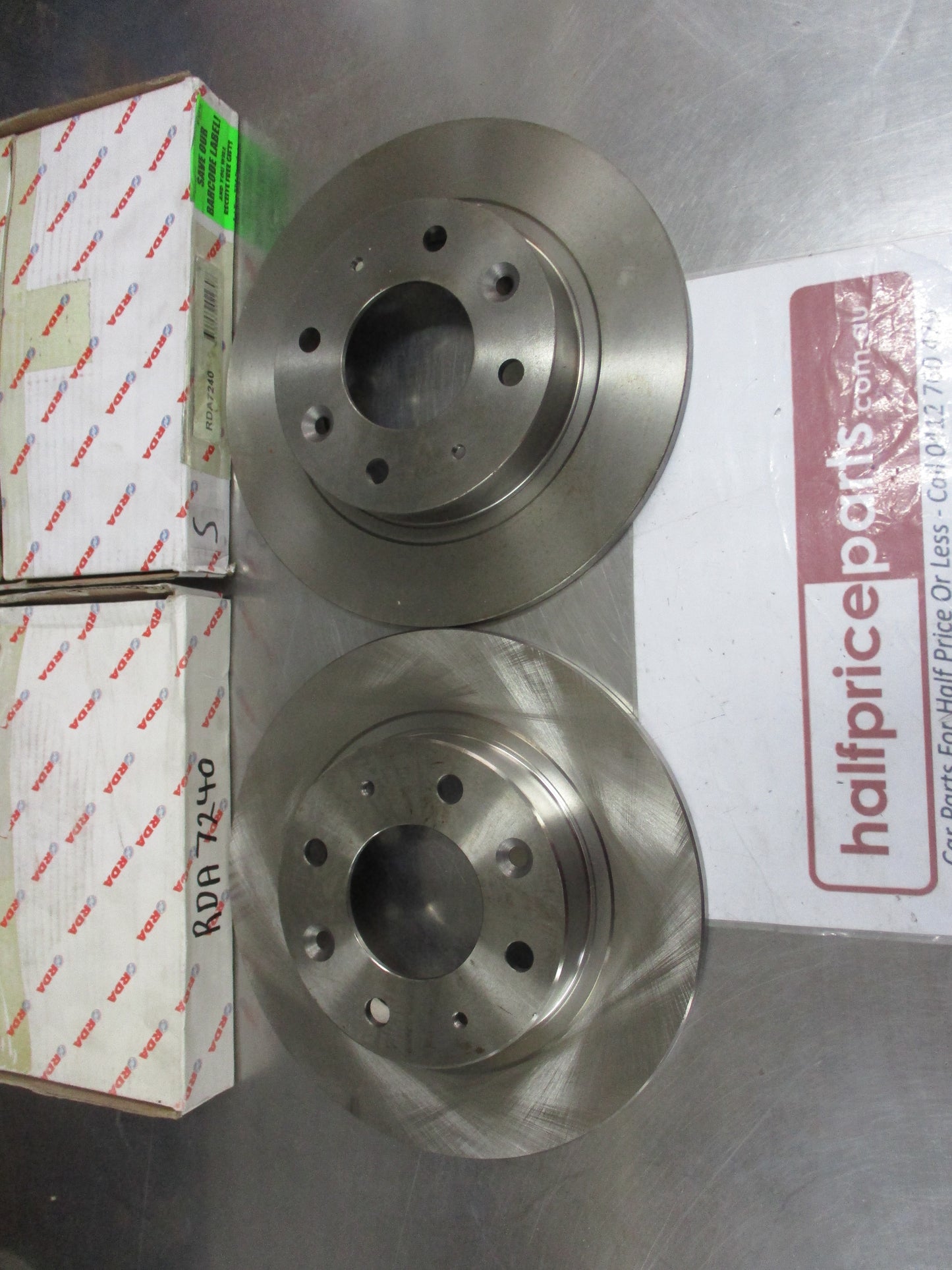 RDA Rear Disc Rotors (Pair) Standard Suits Kia Credos/Carens New Part