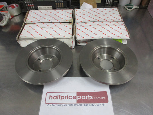 RDA Front Disc Rotors (Pair) Standard Suits Audi 80 Quattro New Part