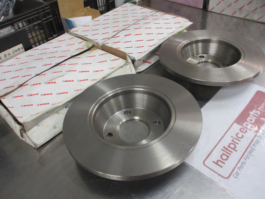 RDA Front Disc Rotors (Pair) Standard Suits Audi 80 Quattro New Part