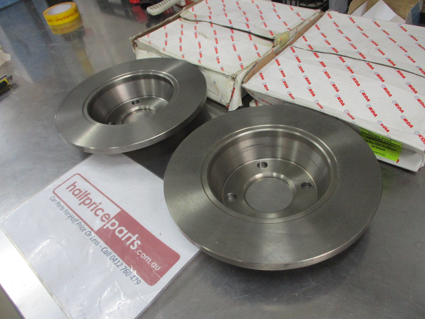 RDA Front Disc Rotors (Pair) Standard Suits Audi 80 Quattro New Part