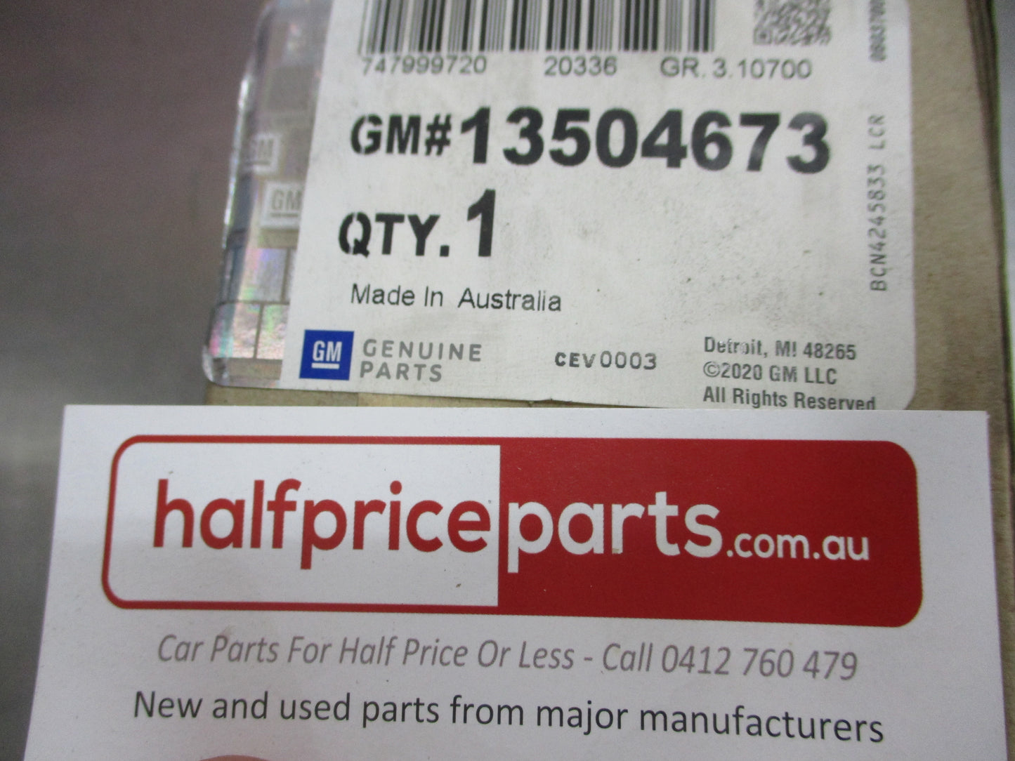 Holden Cruze Genuine Fuel Level Sensor New Part