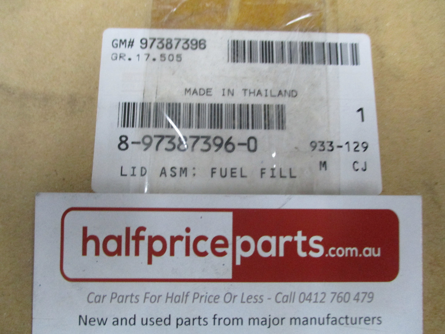 Holden TF Rodeo/Isuzu D-Max Genuine Fuel Door (Unpainted) New Part