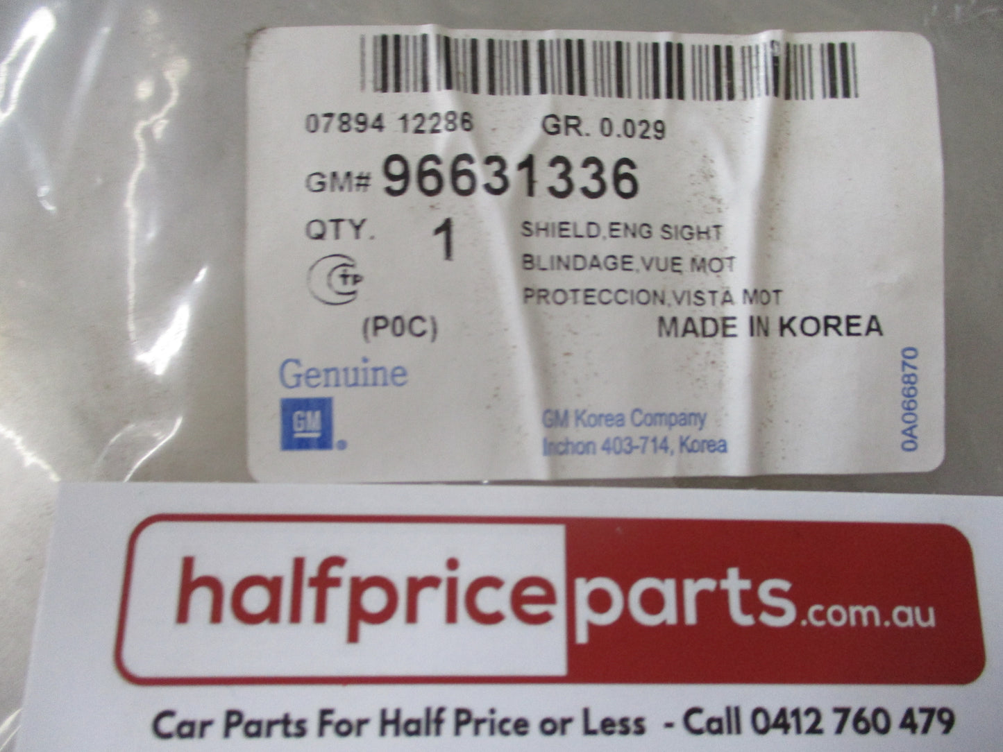 Holden CG Captiva Genuine V6 Alloytec Engine Cover New Part