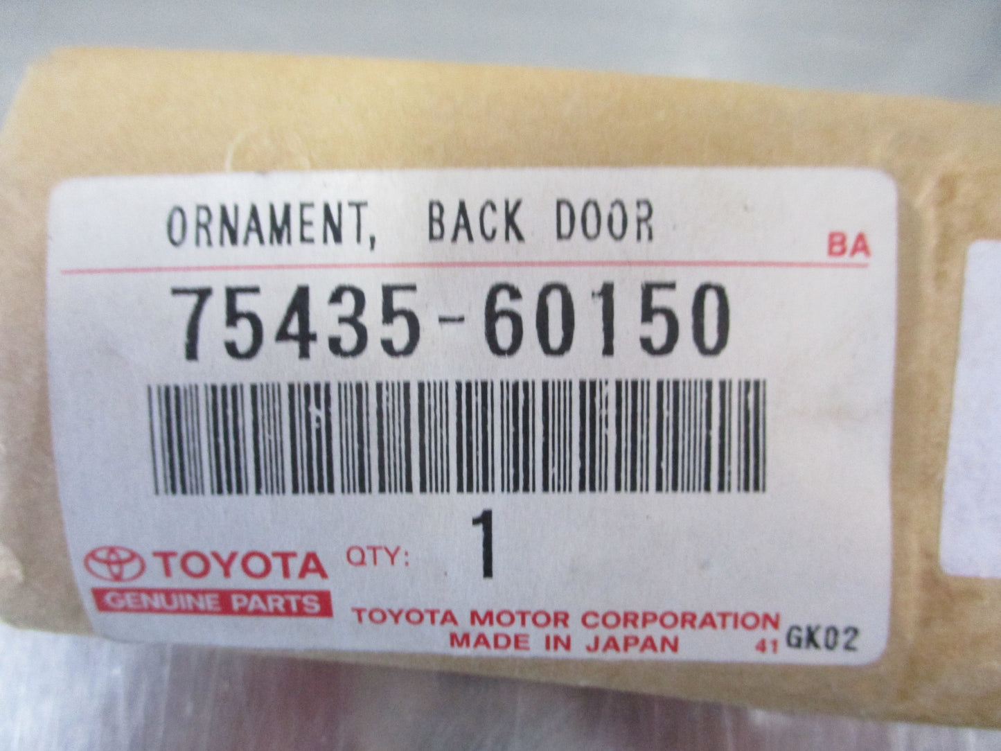 Toyota Landcruiser Prado 150 Genuine Rear Door Emblem New Part