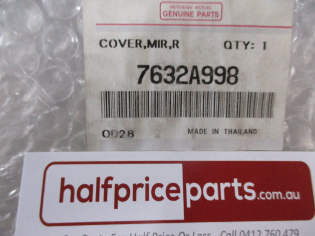 Mitsubishi Triton Genuine Right Hand Door Chrome Mirror Scalp New Part