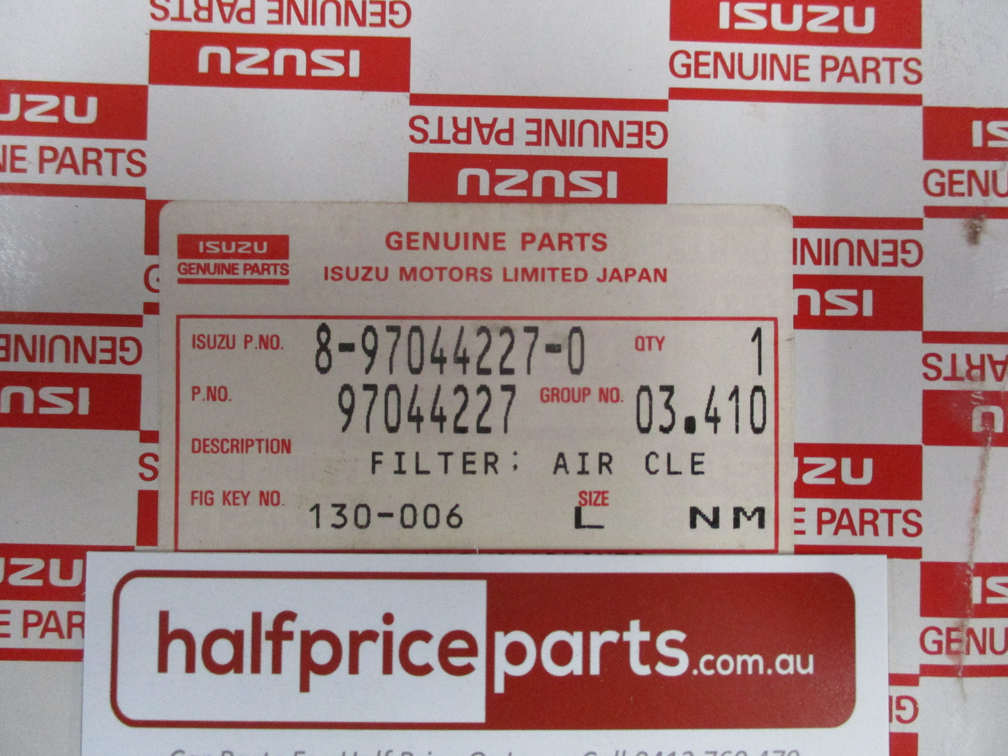 Holden Jackaroo Genuine Air Filter New Part