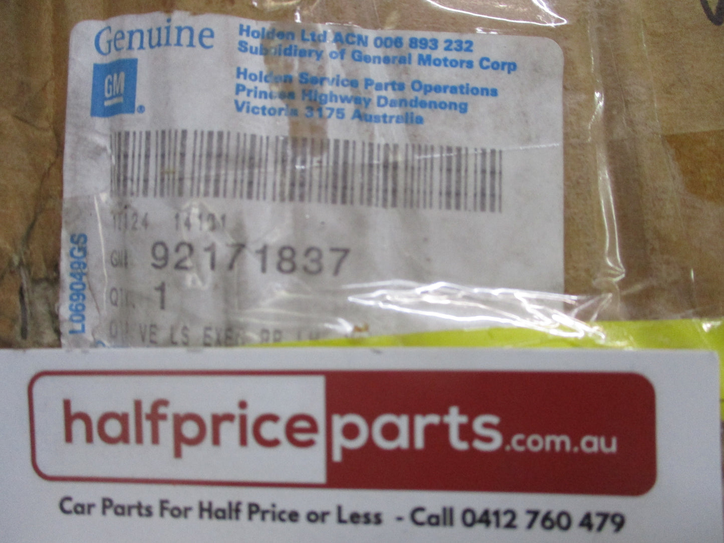 Holden VE Omega Genuine Left Hand Rear Door Trim New Part