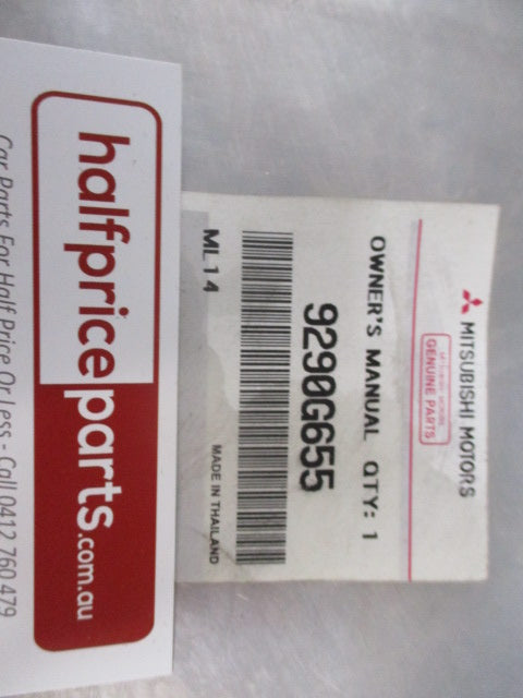 Mitsubishi Pajero Sport Genuine Owners Manual New Part
