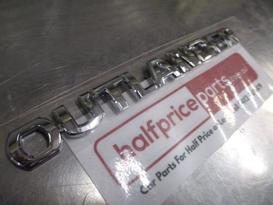 Mitsubishi Outlander Genuine Rear Chrome Tail Gate Emblem New Part