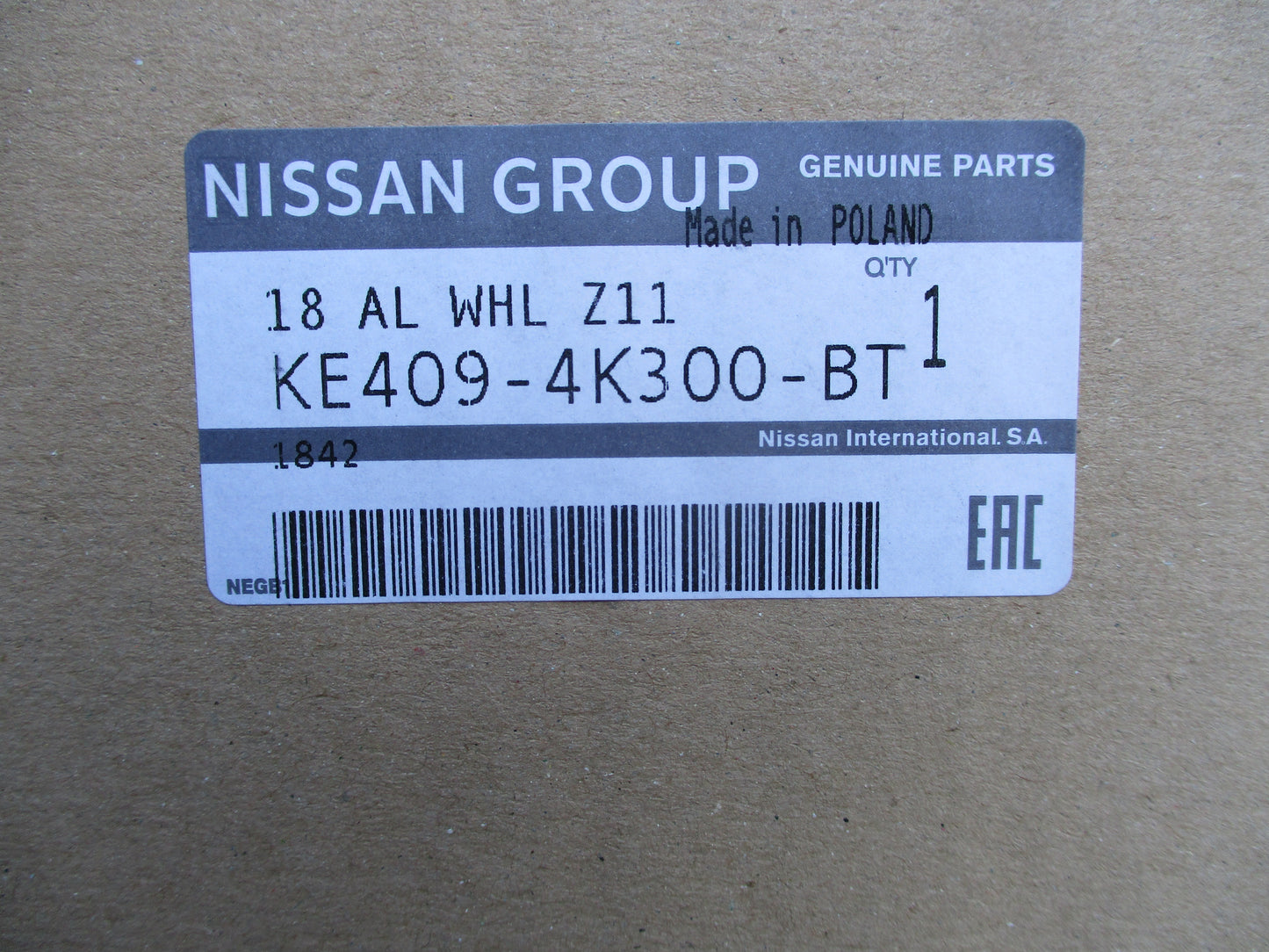 Nissan Navara D23 Genuine Set Of 4 18" Alloy Wheels With 4 C/Caps New Part