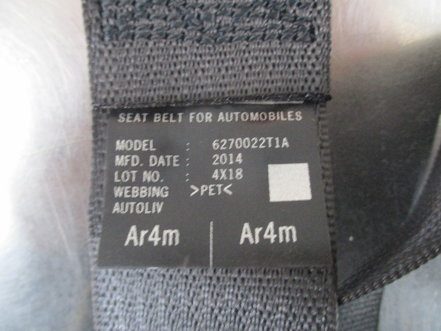 Holden Trailblazer Genuine 3 Row Left Rear Seat Belt Assy New
