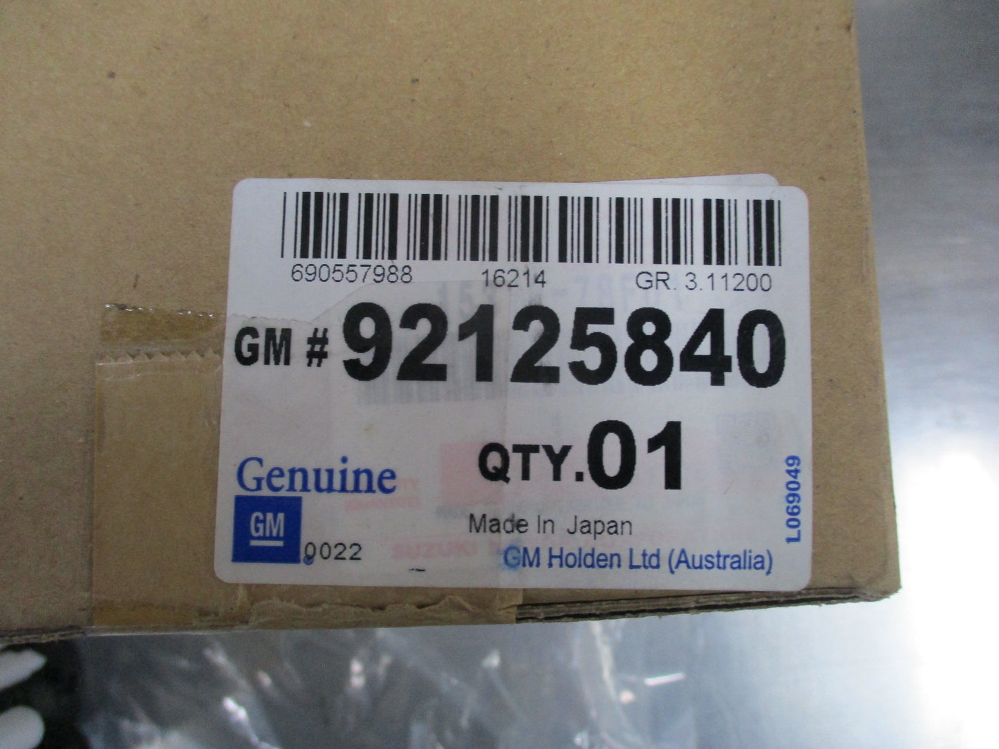 Holden Cruze YG Genuine Fuel Filter New Part