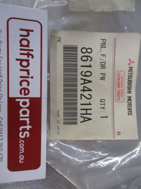 Mitsubishi Pajero Genuine Left Hand Front Power Window Trim (Silver) New Part