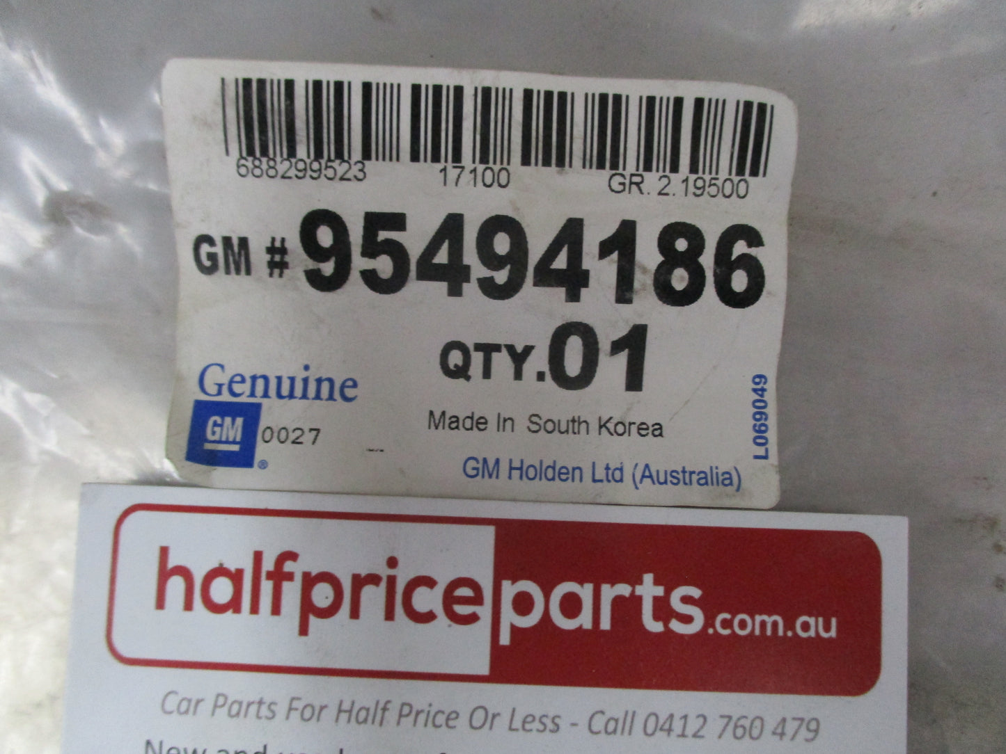 Holden Cruze Hatchback Genuine Right Hand Rear Park Assist Bracket New Part