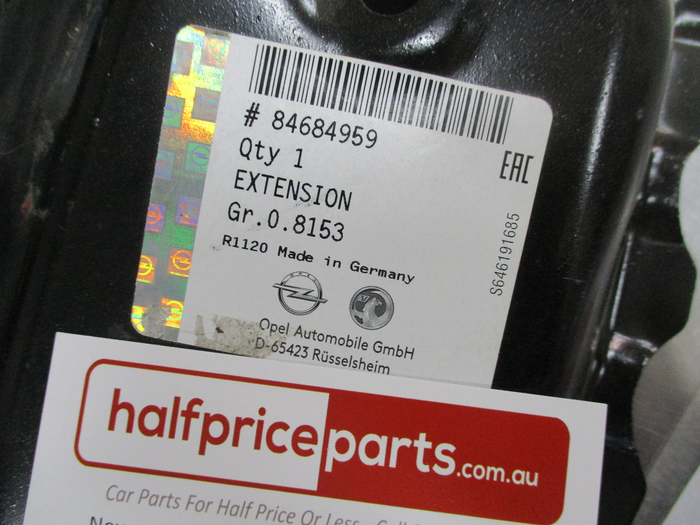 Holden Commodore ZB Genuine Front Wheel Panel Extension New Part