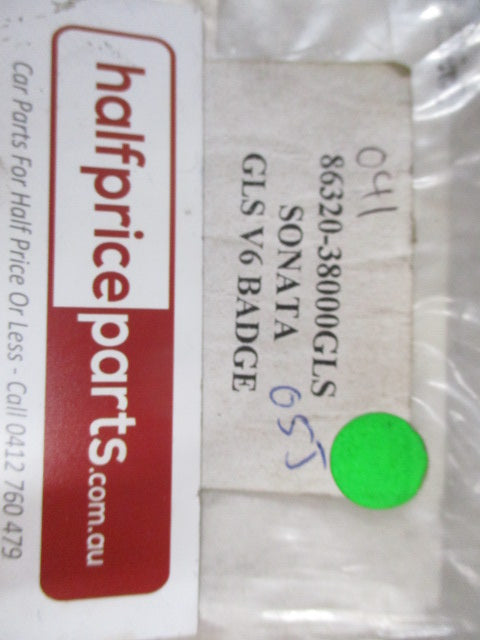 Kia Sonata Genuine GLS V6 Boot Emblem New Part