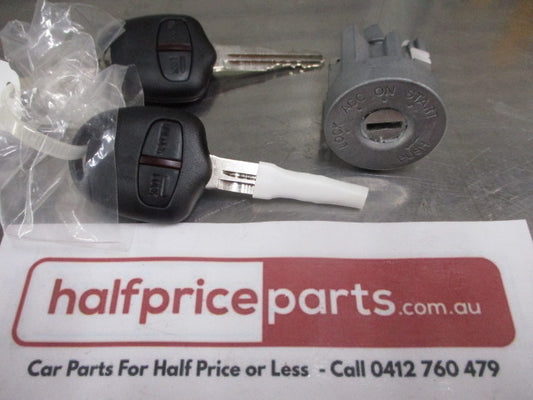 Mitsubishi MQ Triton Genuine Steering Lock Cylinder and 2 Key Set New Part
