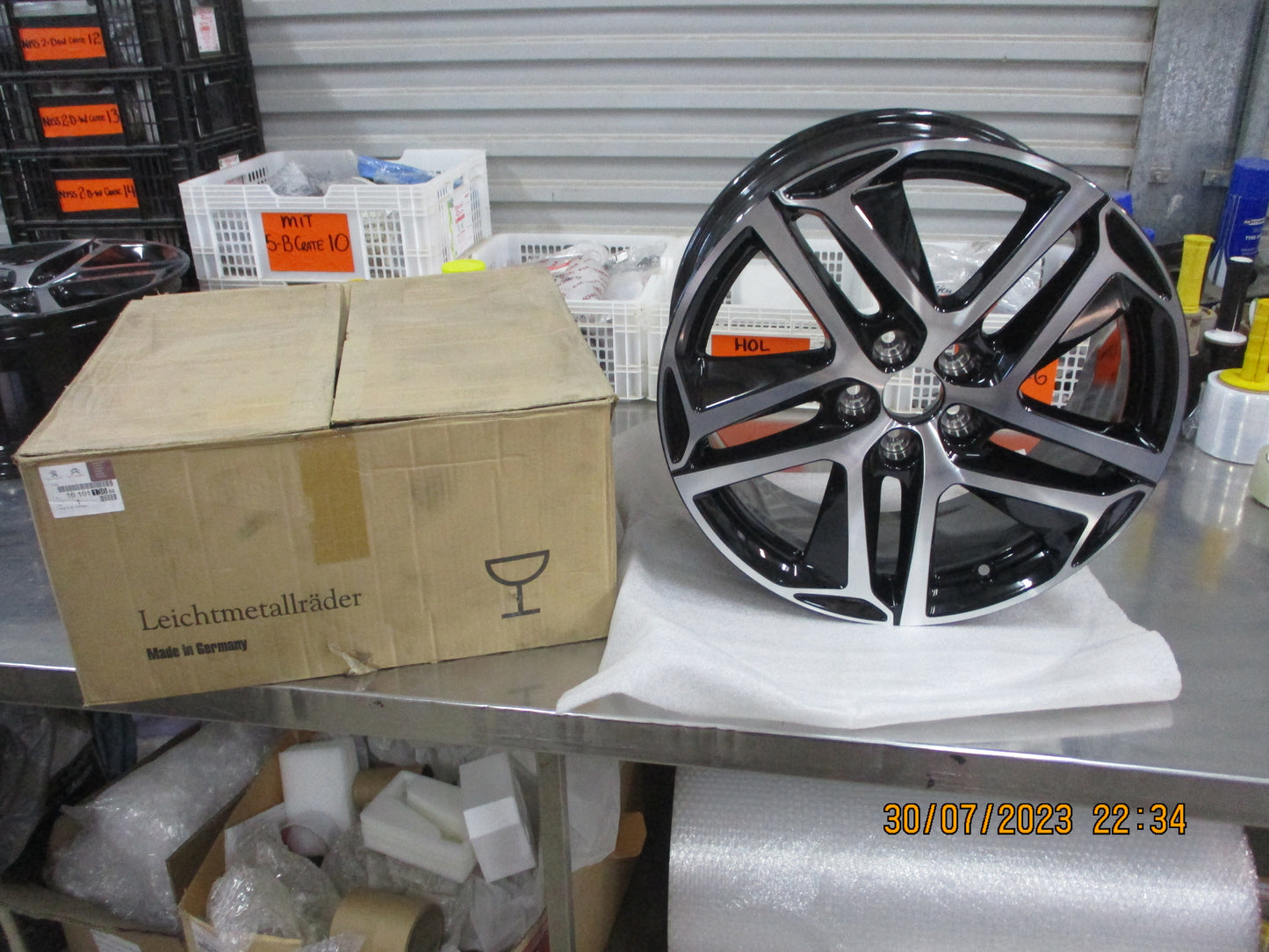 Peugeot 308 Genuine 18x8 J Black Sapphire (Pair) New Part