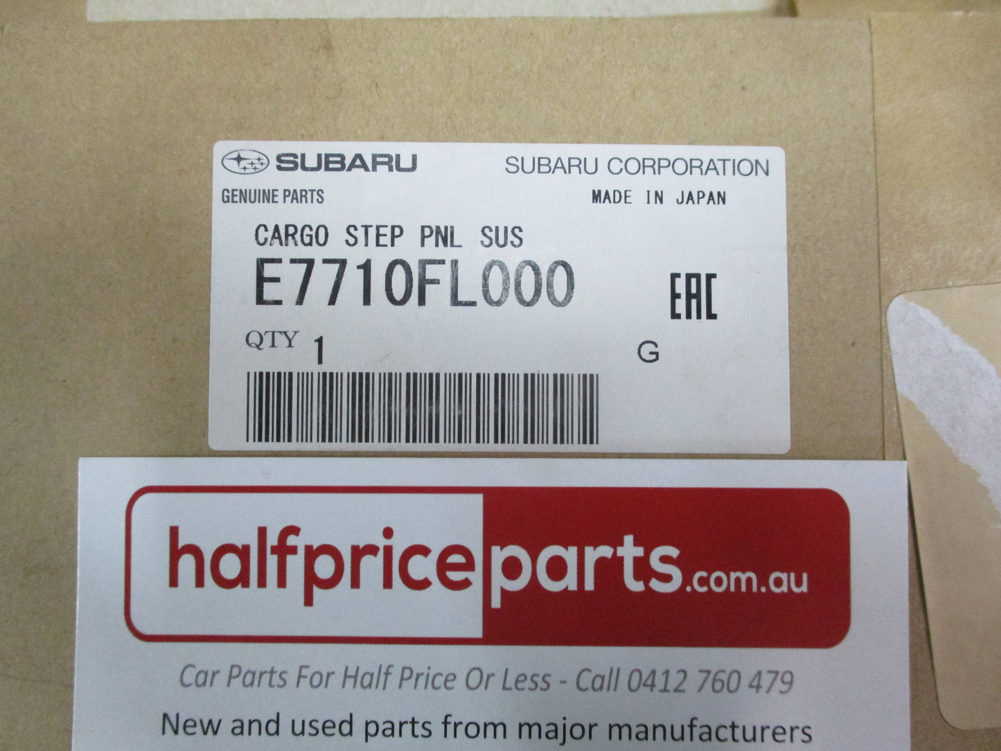 Subaru Impreza Hatch Genuine Cargo Step Panel (Stainless) New Part