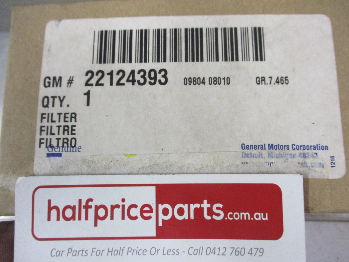 Holden Statesman Genuine Ride Levelling Compressor Filter New Part