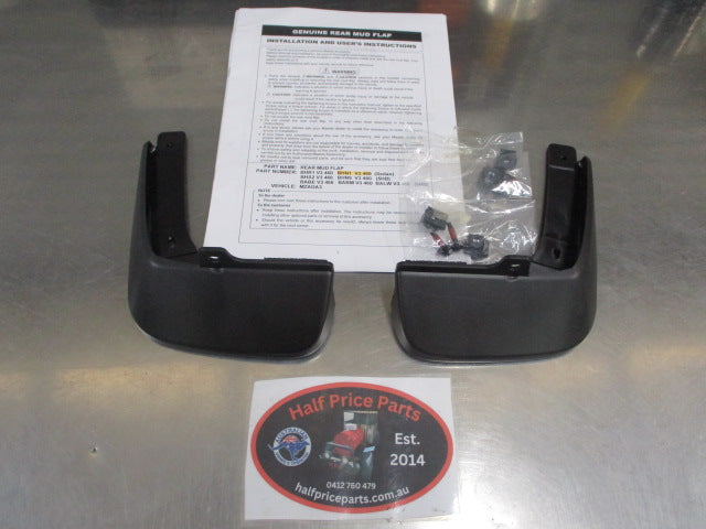 Mazda 3 Genuine Rear Mud Flap Kit With Screws New Part
