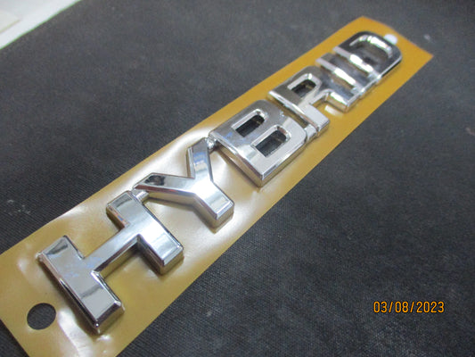 Toyota Corolla Genuine Rear Tail Gate/Boot Chrome Hybrid Emblem New Part