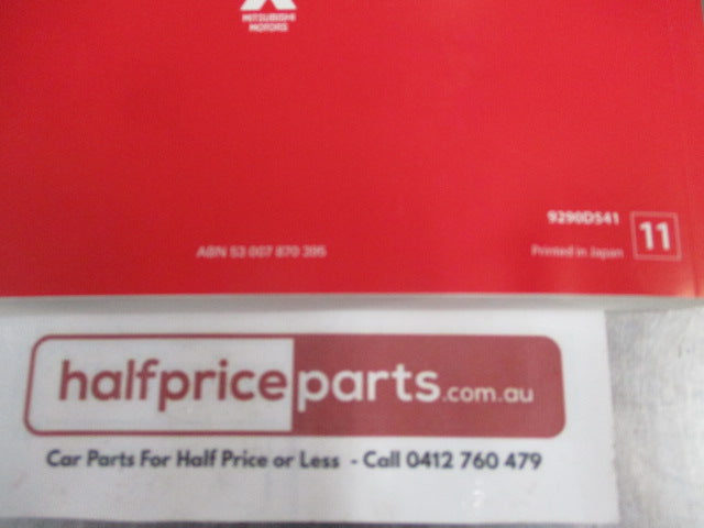 Mitsubishi CJ Lancer Sportback Genuine Owner's Manual New Part