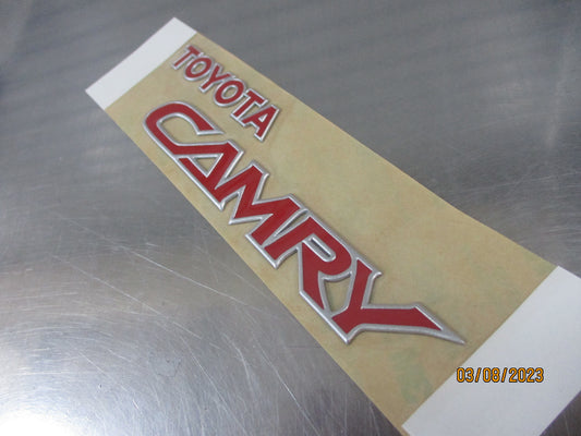 Toyota Camry ACV36 Sportivo Genuine Rear Boot Lid RED Emblem New Part