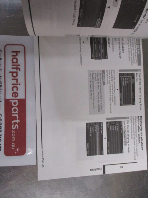 Mitsubishi Genuine Display Audio Owner's Manual New Part