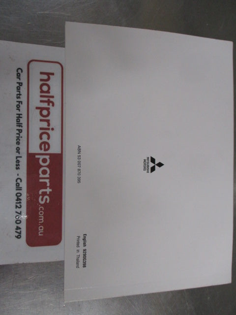 Mitsubishi Genuine Display Audio Owner's Manual New Part