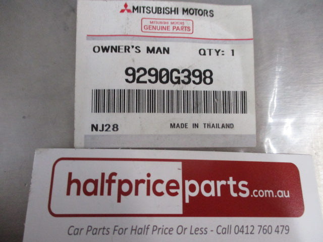 Mitsubishi Genuine Display Audio Owner's Manual New Part