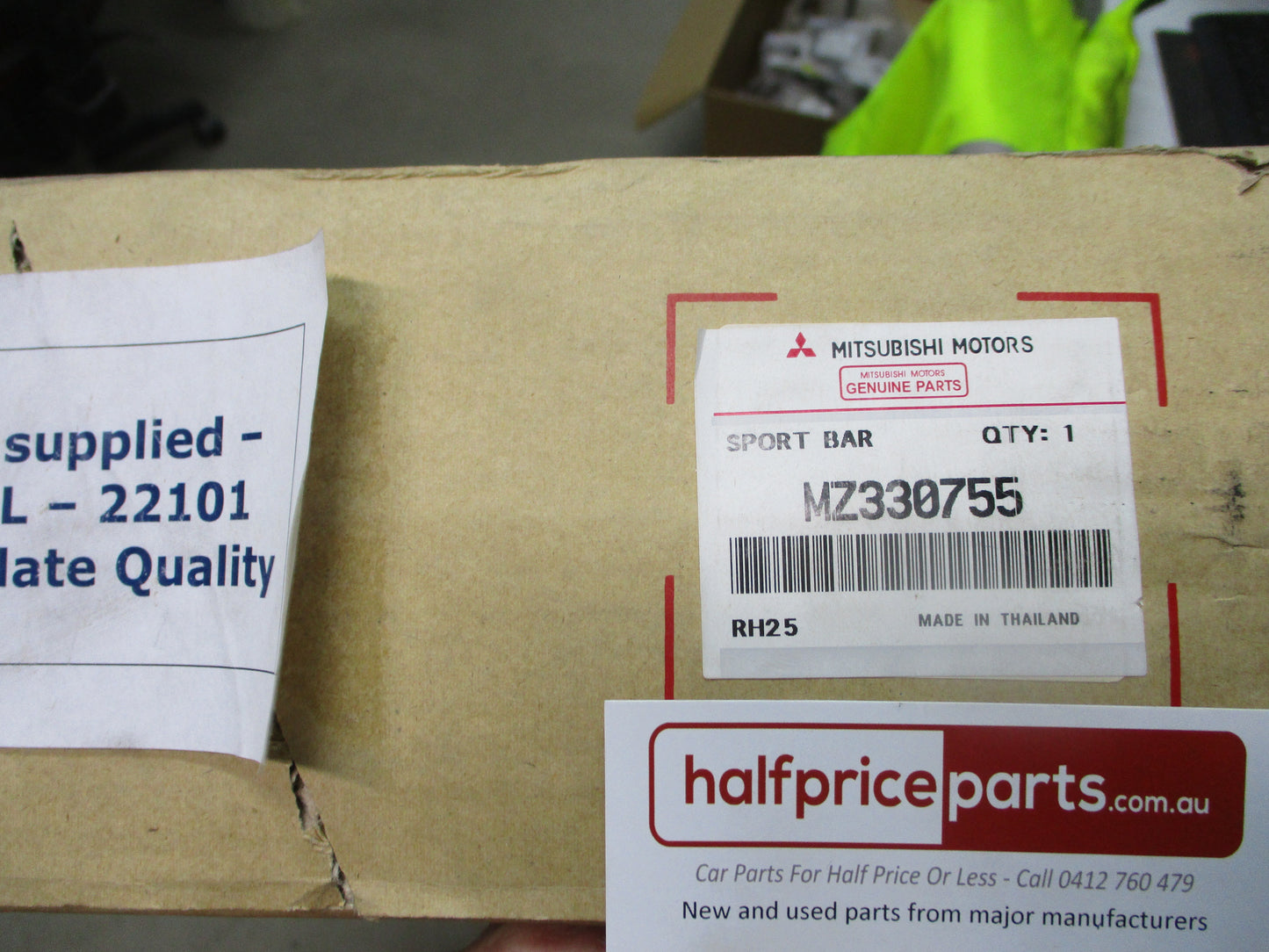 Mitsubishi MQ Triton Dual Cab Genuine Stainless Steel Sports Bar 3 Piece Kit New Part