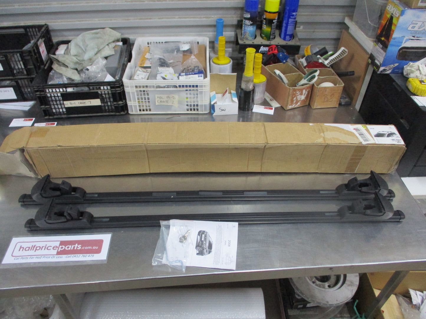 Peugeot 2008 SUV Genuine Transverse Roof Bars Set Of 2 Steel New Part