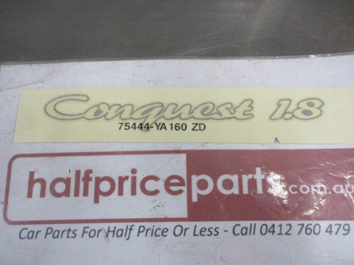 Toyota Corolla Conquest Genuine Rear Boot Decal New Part