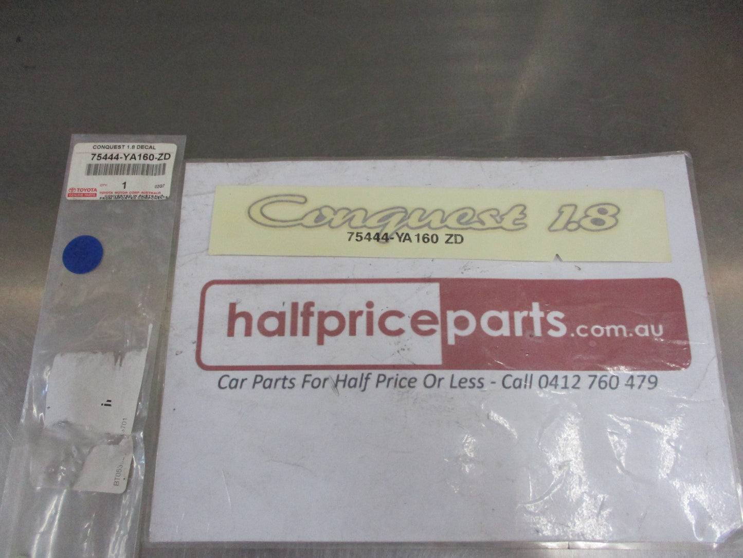 Toyota Corolla Conquest Genuine Rear Boot Decal New Part