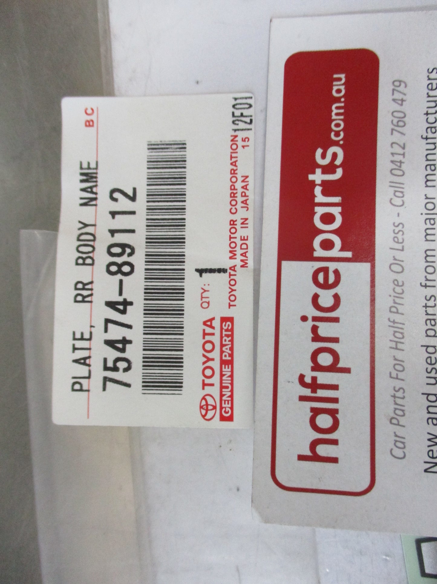Toyota Hilux/4Runner Genuine Rear Tail Gate Decal (AUTOMATIC) New Part