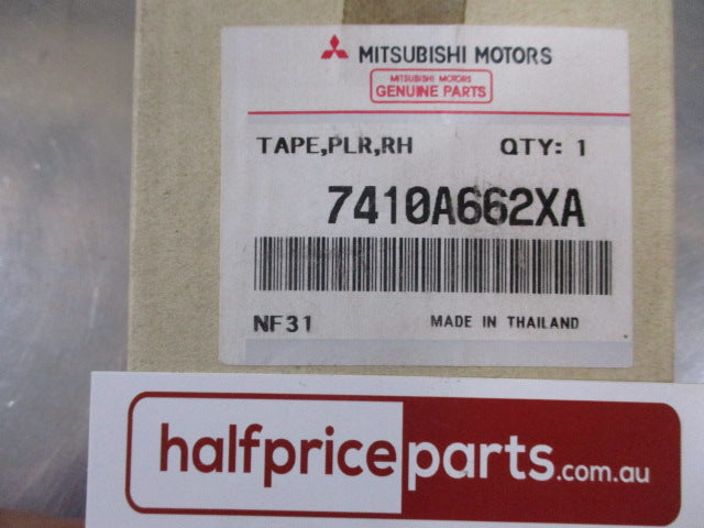 Mitsubishi Triton Genuine Right Hand Center Pillar Black Out Tape New Part