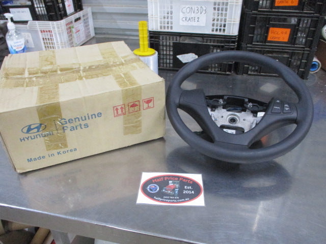 Hyundai I30 FD Genuine 3-Spoke Steering Wheel With Cruise Control Controllers New Part