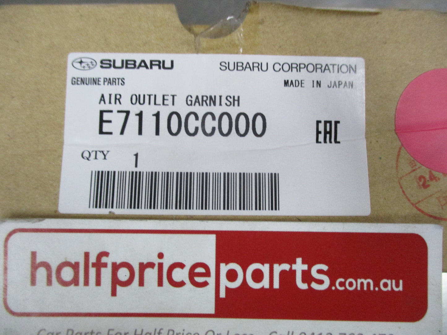 Subaru BRZ Genuine Left And Right Guard Vent Accents New Part
